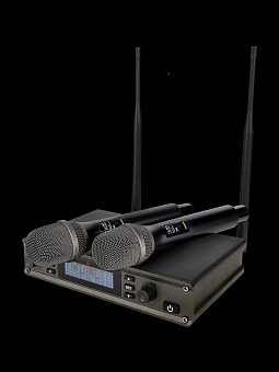 Axelvox DX800HT - микрофонная радиосистема с 2 ручными микрофонами