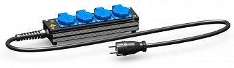 Дистрибьютор Партнер-ЛМ туровый низкопрофильный, 4 розетки  PCE Schuko 16A 220V