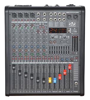 SVS Audiotechnik mixers PM-8A - активный аналоговый микшер, 2х650Вт, 4моно, 2 стерео, DSP, MP3, Blue SVS Audiotechnik mixers PM-8A - активный аналоговый микшер, 2х650Вт, 4моно, 2 стерео, DSP, MP3, Blue