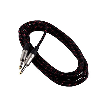 Rockcable RCL 30203 TC C/ BLACK Инструментальный кабель, джек-джек, 3 метра, в оплётке Rockcable RCL 30203 TC C/ BLACK Инструментальный кабель, джек-джек, 3 метра, в оплётке