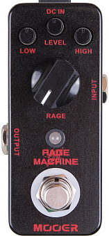 Mooer Rage Machine - мини-педаль Metal Distortion Mooer Rage Machine - мини-педаль Metal Distortion