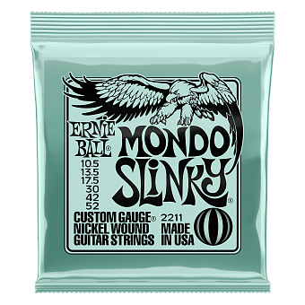 Ernie Ball 2211 Nickel Wound Slinky Mondo 10,5-52 - струны для электрогитары