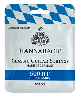 Hannabach 500HT Комплект струн для классической гитары, посеребренная медь, сильное натяжение Hannabach 500HT Комплект струн для классической гитары, посеребренная медь, сильное натяжение