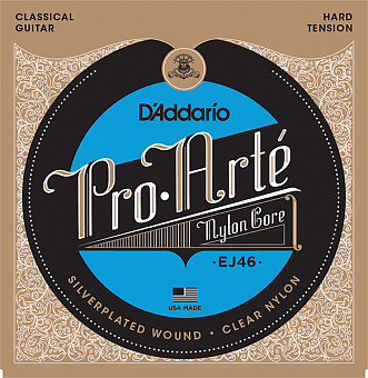 D'Addario EJ46 PRO ARTE - струны для классической гитары нейлоновые Hard, сильное натяжение D'Addario EJ46 PRO ARTE - струны для классической гитары нейлоновые Hard, сильное натяжение