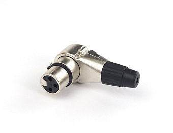 AuraSonics X3FR кабельный разъем угловой 3-контактный XLR female, посеребренные контакты,никель, до AuraSonics X3FR кабельный разъем угловой 3-контактный XLR female, посеребренные контакты,никель, до