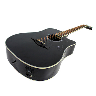 KEPMA D1CE K10 Black Matt - трансакустическая гитара, цвет черный, матовая отделка