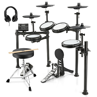 DONNER DED-200 Electric Drum Set 5 Drums 4 Cymbals электронная ударная установка DONNER DED-200 Electric Drum Set 5 Drums 4 Cymbals электронная ударная установка