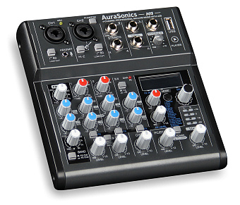 AuraSonics K4 - компактный микшерный пульт 2 мик.+1 лин.стерео+FXстерео+дополнительный стереоканал с AuraSonics K4 - компактный микшерный пульт 2 мик.+1 лин.стерео+FXстерео+дополнительный стереоканал с