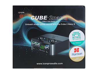 Icon Cube2Nano S - аудиоинтерфейс USB 24 бит/192 кГц Icon Cube2Nano S - аудиоинтерфейс USB 24 бит/192 кГц