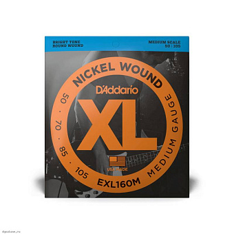 D'ADDARIO EXL160 M - Струны для бас-гитары D'ADDARIO EXL160 M - Струны для бас-гитары