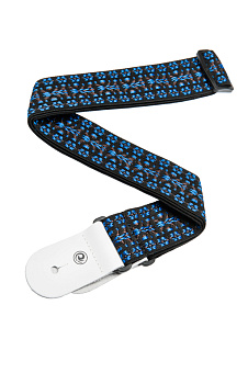 Planet Waves 50G05 Woven Ремень для гитары текстильный, без наплечника, рисунок "Hootenanny Blue"