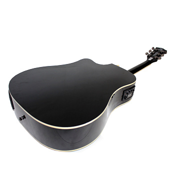 KEPMA D1CE K10 Black Matt - трансакустическая гитара, цвет черный, матовая отделка