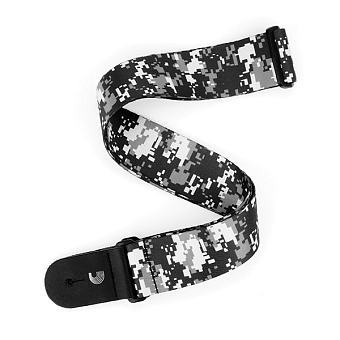 Planet Waves P20S1501 Americana Ремень для гитары, рисунок «Digital Camo», черный
