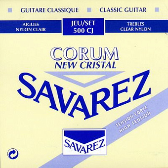 Savarez 500CJ Corum New Cristal Blue high tension - нейлоновые струны для классической гитары Savarez 500CJ Corum New Cristal Blue high tension - нейлоновые струны для классической гитары