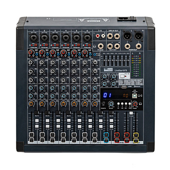 Echo Acoustic LiveStar 61FX - микшерный пульт, 6 микр, 1 стерео, 2 AUX-шина, подгруппа, процессор Echo Acoustic LiveStar 61FX - микшерный пульт, 6 микр, 1 стерео, 2 AUX-шина, подгруппа, процессор