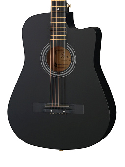 Foix FFG-3810C-BK - акустическая гитара, с вырезом, черная Foix FFG-3810C-BK - акустическая гитара, с вырезом, черная