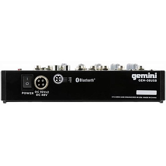 Gemini GEM-08USB - 8-канальный микшер, MP3, Bluetooth Gemini GEM-08USB - 8-канальный микшер, MP3, Bluetooth