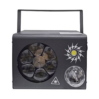 Led Star MA-E009A Эффект светодиодный 4 в 1: волшебный шар, гобо, стробоскоп, лазер красный/зеленый Led Star MA-E009A Эффект светодиодный 4 в 1: волшебный шар, гобо, стробоскоп, лазер красный/зеленый