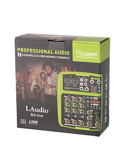 LAudio B4-live Микшерный пульт, 4 канала LAudio B4-live Микшерный пульт, 4 канала