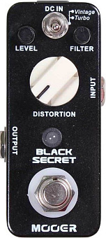 Mooer Black Secret - мини-педаль Distortion Mooer Black Secret - мини-педаль Distortion