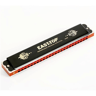 EASTTOP T2406 K - Губная гармоника тремоло, С, 24/24 отв., 48 язычков EASTTOP T2406 K - Губная гармоника тремоло, С, 24/24 отв., 48 язычков