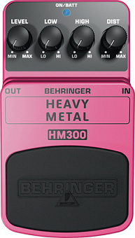 BEHRINGER HM300 - педаль эффектов "Хэви Метал" - дисторшн BEHRINGER HM300 - педаль эффектов "Хэви Метал" - дисторшн