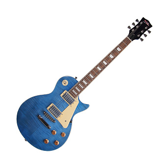 REDHILL LPX200 TBL - электрогитара, Les Paul, H+H, клен/окоуме, цвет прозрачный голубой REDHILL LPX200 TBL - электрогитара, Les Paul, H+H, клен/окоуме, цвет прозрачный голубой