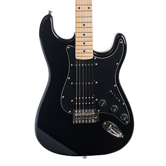 ROCKDALE Stars Plus HSS Maple Black Электрогитара, форма корпуса стратокастер, цвет черный. ROCKDALE Stars Plus HSS Maple Black Электрогитара, форма корпуса стратокастер, цвет черный.