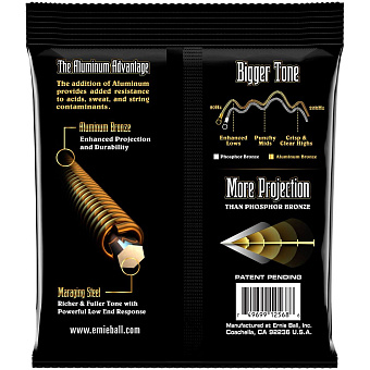 Ernie Ball 2568 Aluminum Bronze Light 11-52 - струны для акустической гитары Ernie Ball 2568 Aluminum Bronze Light 11-52 - струны для акустической гитары